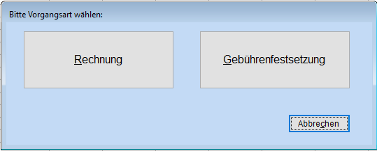 Rechnung oder Gebührenfestsetzung