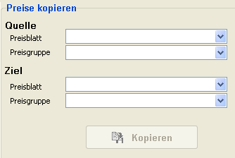 Preise kopieren