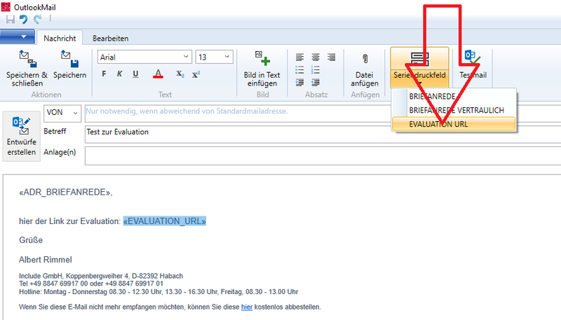 Datei:Import Evaluation Mailtext Seriendruckfeld.png